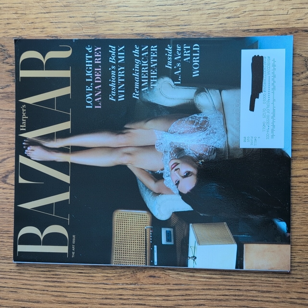Harper's Bazaar Magazine The Art Issue Love, Light & Lana Del Rey Dec 2023